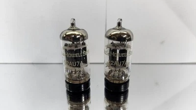 2 tubos de audio Bell & Howell 12AU7 ECC82 PAR EMPAREJADO placa gris hecha en la India años 60 Foto 1 de 2