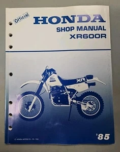 Honda XR600R Service Manual 1985 OEM Genuine NOS New - Picture 1 of 8