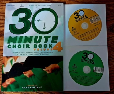 30 Minute Choir Book Volume 4 songbook + 2 listening CD's Brand new rare find - Image 1 of 2