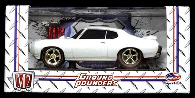 M2 Machines 69 1969 Pontiac GTO Ground Pounders Collectible Car R07 11-06 Wht - Image 1 of 2