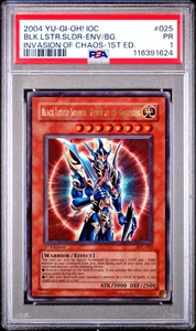 PSA 1 PR 1ST EDITION Black Luster Soldier Envoy of the Beginning IOC-025 YUGIOH - Picture 1 of 2