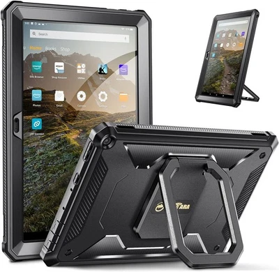 Case for Amazon Fire HD 10 11th Gen 2021 Multi-Functional Grip Carry Stand Cover - Image 1 of 4