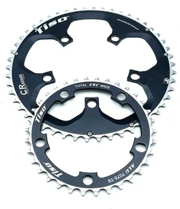 Tiso Compact Chainrings 50/34 Tooth 110bcd Made In Italy - Picture 1 of 8