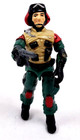 LIFT TICKET v1 1986 PILOT w/ Gun & Backpack Vintage G.I. GI Joe Action Figure