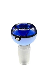 18mm Pokémon Blue Pokeball Male Glass Bowl Piece Slide Replacement - Picture 1 of 2