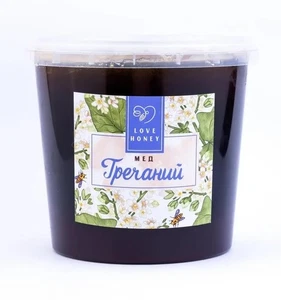 Miele di Grano Saraceno 100% Crudo Naturale Senza Zucchero Prodotto Ucraina 1400 g Dolce Sano - Foto 1 di 1