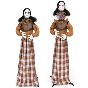 Halloween Animatronics con Occhi Illuminati Rossi Movimento e Suono Attivato - Foto 1 di 10