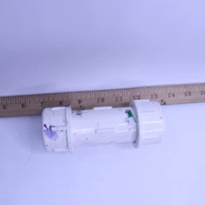 Compression Coupling PVC White 1" x 1" PVCCOMP1 - Picture 1 of 4