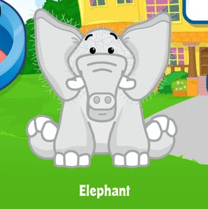 Webkinz Classic Elephant Virtual Adoption CODE ONLY Webkinz Original Elephant - Picture 1 of 2