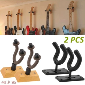Paquete de 2 Colgantes para Guitarra Gancho Ajustable Instrumento Pantalla Soporte Montaje en Pared - Imagen 1 de 14