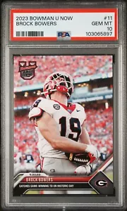 2023 Bowman U Now Topps #11 Brock Bowers - PSA 10 GEM MINT - RC ROOKIE - Picture 1 of 1