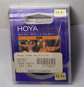 55mm Hoya 81A Warm Glass Lens filter 81 A Japan Coated 55 mm Camera 81-A - Picture 1 of 4