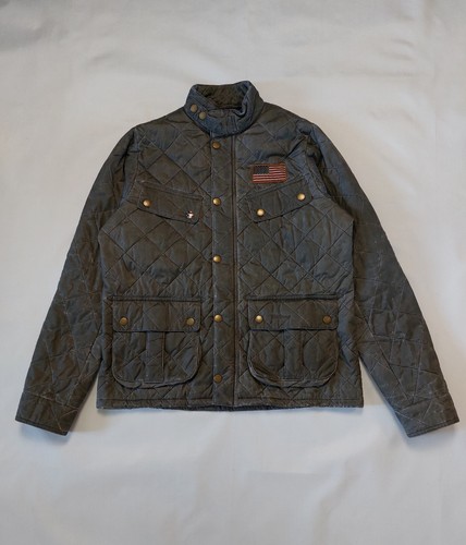 ALEXANDER MCQUEEN Barbour International Steve McQueen TRAPUNTA mullholland giacca invecchiata 14 15 anni