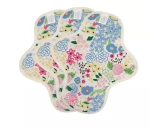 Organic Cotton Menstrual Sanitary Pad Reusable Washable S 18*22cm 3pcs Blue - Picture 1 of 12