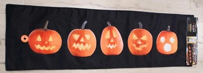 Cynthia Rowley Curious Light-up Pumpkins Halloween Table Runner 14"x48" NWT - Image 1 of 4