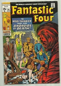 Fantastic Four #96 Marvel 1970 Mad Thinker Cover High Grade! - Bild 1 von 2