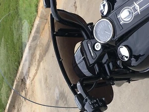 Memphis Shades MEB3511 21" Memphis Fats Windshield 9" Cutout Night Shades Black - Picture 1 of 8