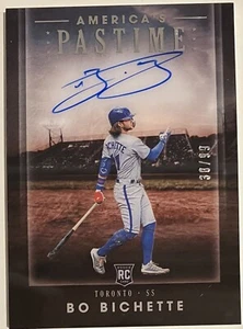 2020 Panini Chronicles Americas Pastime Bo Bichette Rookie Auto /99 Blue Jays RC - Picture 1 of 2