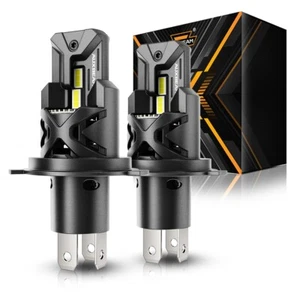 AUXBEAM Canbus 9003 H4 LED Headlight Bulbs 110W 24000LM Hi/Lo Beam Super White - Picture 1 of 12