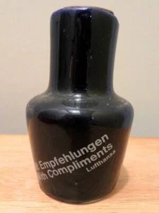 VACÍO De Colección LUFTHANSA Mini ESCORIAL GRUN Botella Avión de Vuelo Aerolínea Alemana Raro - Imagen 1 de 7