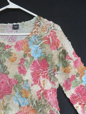 Origami Magic Bufanda Mujer Blusa Pullover Talla Única Se Adapta a Cada Cuerpo Floral Foto 1 de 4