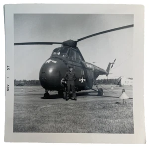 Original Army Sikorsky H-19 helicopter photo Korea 1950s - Picture 1 of 3