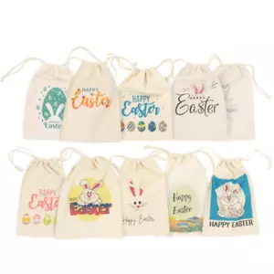 50 x EASTER GIFT BAGS - 10 designs, 100% Cotton 20 x 30cm with drawstring - Bild 1 von 6