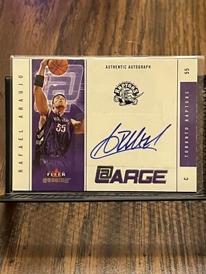 RAFAEL ARAUJO 2004-05 FLEER GENUINE AT LARGE ROOKIE RAPTORS AUTOGRAPH AUTO /150! - Image 1 of 2