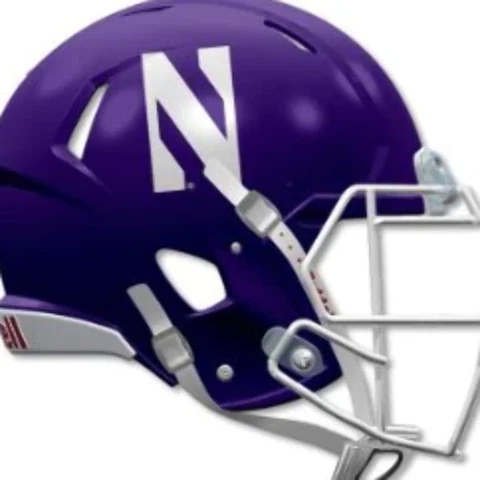 Northwestern Wildcats NCAA Mini Speed Football Helmet - NCAA Cover