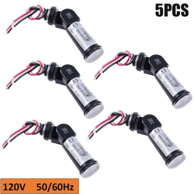 5 LED Control Photocell Sensor Dusk to Dawn Outdoor Swivel Photo Cell Light 120V - Image 1 of 4
