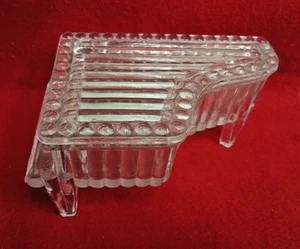 Vintage Crystal Glass Grand Piano Covered Trinket Box 6-1/2" L X 4" W X 3-1/2" T - Picture 1 of 11