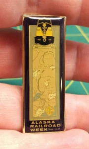 Alaska Souvenir Pin - 1987 Alaska Railroad Train Week Sept 20-26 Pinback ARRC - Bild 1 von 4