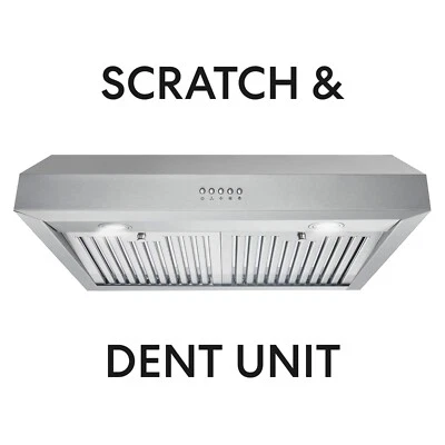 COSMO 30 in Under Cabinet Range Hood (OPEN BOX MAJOR IMPERFECTIONS) Stainless Steel