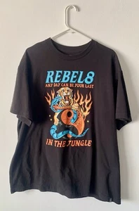 Rebel 8 Tiger Snake Ying Yang Graphic T-shirt size XL - Picture 1 of 4