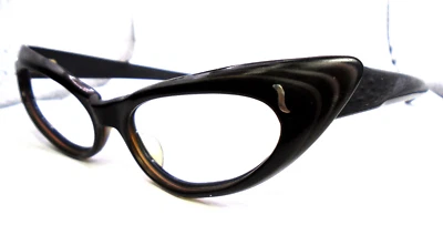 Monturas para gafas Paris France negras Cateye vintage para mujer Foto 1 de 4