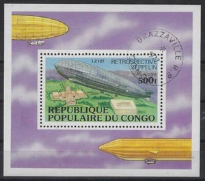 v2680 Kongo-Brazzaville / Zeppelin MiNr Block 11 o - Bild 1 von 1
