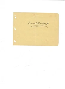 Childrens Author Laura E. Richards Autograph on album page april 30 1937 - Picture 1 of 1