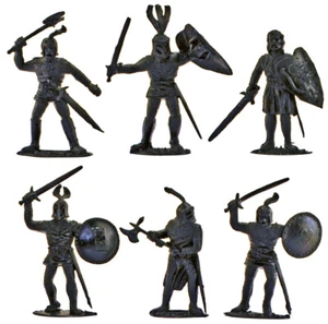 Timpo Recast 20 Black Knights - 54mm plastic toy soldiers - 1990s - Picture 1 of 1