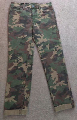 Polo Ralph Lauren The Eldridge Skinny Youth Boys 14 Camo Cuffed Jeans 26x26 - Image 1 of 4