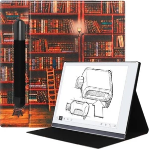 Ultra Slim Book Folio Ledertasche mit Ständer und P-Tasche für bemerkenswerte - Bild 1 von 7