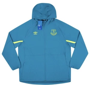 NEU MIT ETIKETT 2019-20 UMBRO EVERTON TÜRKIS REGEN-/TRAININGSJACKE GRÖSSE US 2XL - Bild 1 von 3