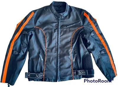 Xelement Motorcycle Jacket Sz XL Women? Black/Orange As Is Outer Jacket ONLY - Image 1 of 4
