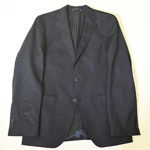 Hugo Boss 40L Navy Blue Jewels5 100% Wool Mens Blazer Suit Jacket Sport Coat - Picture 1 of 12