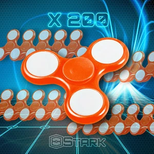ORANGE LED Hand Spinner Tri Handschmeichler Fokus Schreibtisch Spielzeug ADHS Autismus KINDER ERWACHSENE x200 - Bild 1 von 6