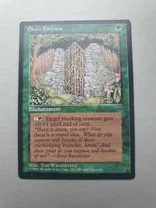 Elven Fortress, MTG Fallen Empires (1994) Common Green Enchantment NM - Picture 1 of 2