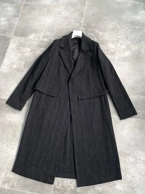 Chaqueta gabardina larga de lino ANNETTE GORTZ de gran tamaño para mujer talla UE 38 UK 10 S-M Foto 1 de 4