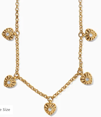 Брайтон Esprit сердце станции ожерелье стиль JM7363 цвет золото $78 новый с Ярлыками - Изображение 1 из 3