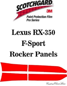 3M Scotchgard Paint Protection Pro Series 2020 2021 2022 Lexus RX-350 F-Sport - Picture 1 of 3