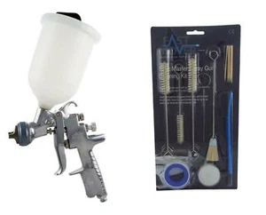 Anest Iwata AZ3 HTE2 1.3mm Gravity Spray Gun + Akulon Cup & Gun Cleaning Kit - Imagen 1 de 9