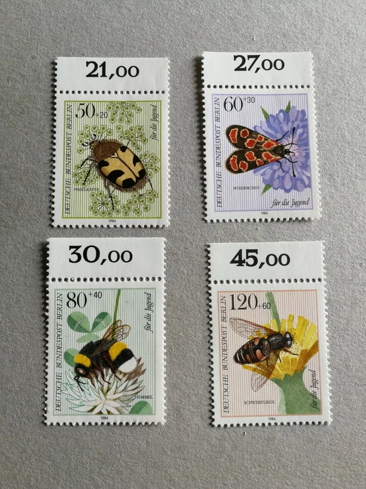 Sellos de Berlín. Nuevos MNH. 1984. Pro juventud. Insectos - Imagen 1 de 1
